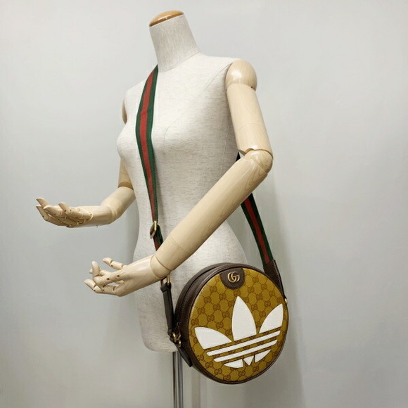 Gucci adidas Ophidias Shoulder Bag Leather Brown - Picture 3 of 3